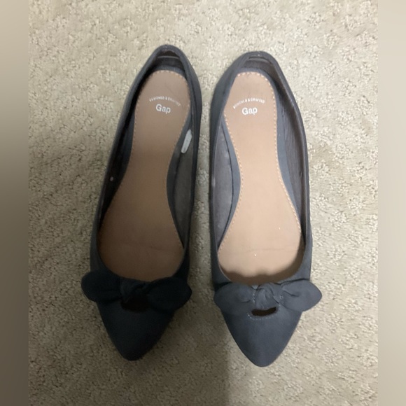 Grey faux suede flats - Picture 2 of 5